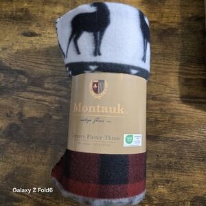 Montauk Luxury Fleece Throw 50x60 Deer Print